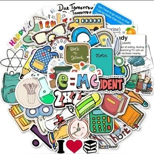 50 Stickers | No Repeats | Waterproof | Reusable | Durable | Brand New